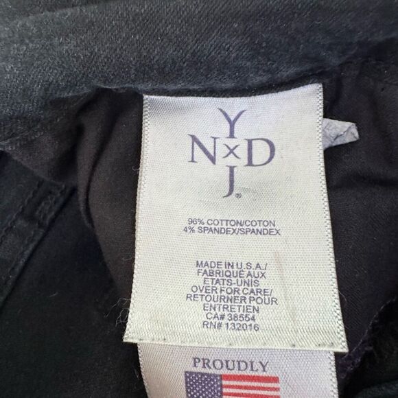 NYDJ high rise embellished side stripe jeans size 14 dark navy - Picture 5 of 9